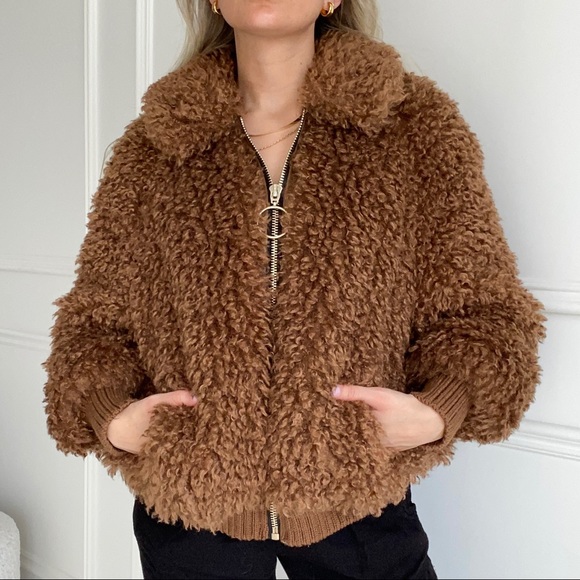 Caramel Teddy/ Sherpa jacket - Picture 1 of 3